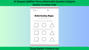 AI Dosyası Şekilleri İkonu Matematik Oyunları Çalışma Sayfası Ücretsiz İndir
