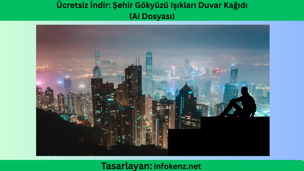 Ücretsiz İndir: Şehir Gökyüzü Işıkları Duvar Kağıdı (Ai Dosyası)