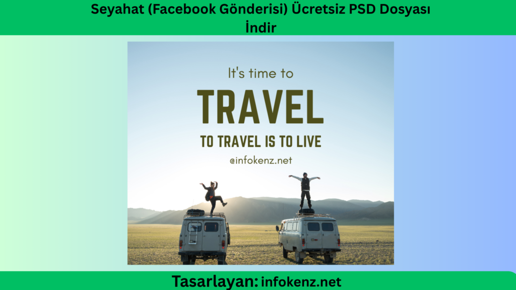 Seyahat (Facebook Gönderisi) Ücretsiz PSD Dosyası İndir